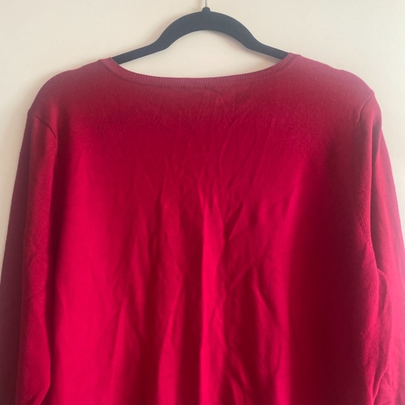 White House Black Market Red Sweater - Picture 7 of 7